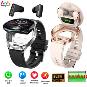 smartwatch com fone de ouvido 2 em 1