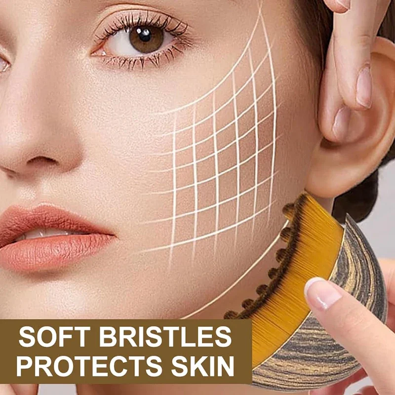 Escova Facial Linfática Ergonômica Azul - Imagem 3