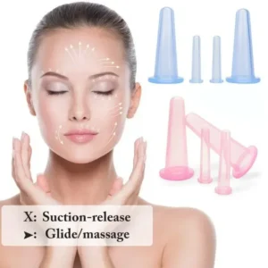 kit ventosas de silicone para massagem