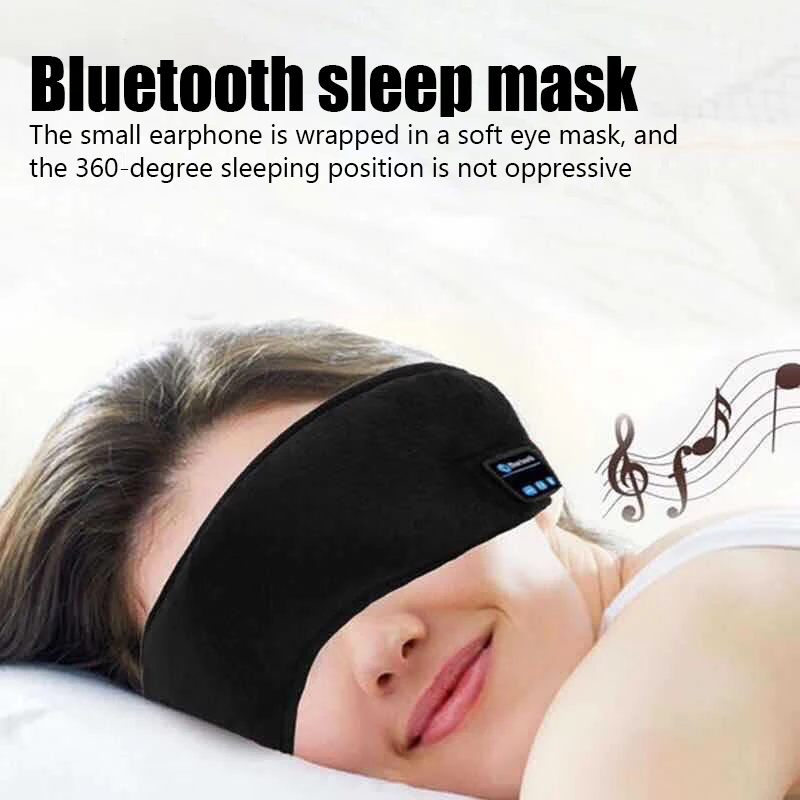 Máscara de Olho Bluetooth 3D Fone de Ouvido Marfim - Imagem 3