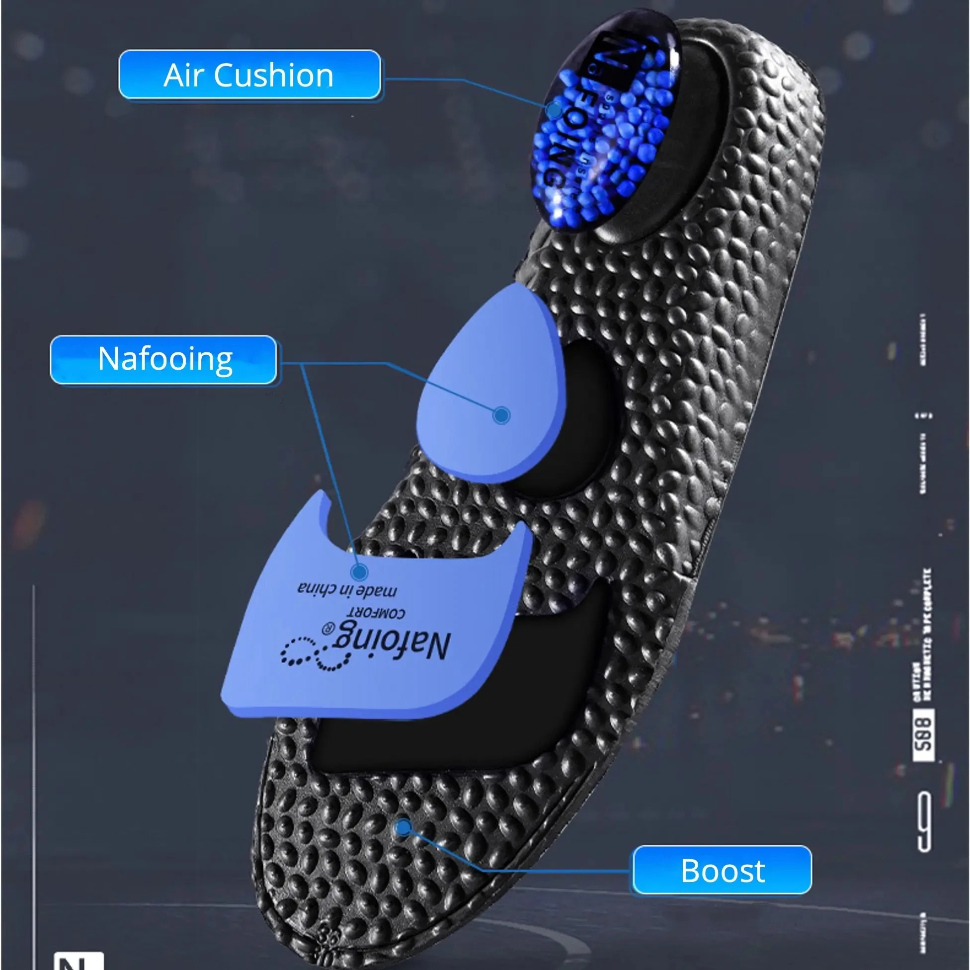 Palmilhas NAFOING Esportivas Absorção de Choque e Alta Elasticidade - Imagem 2