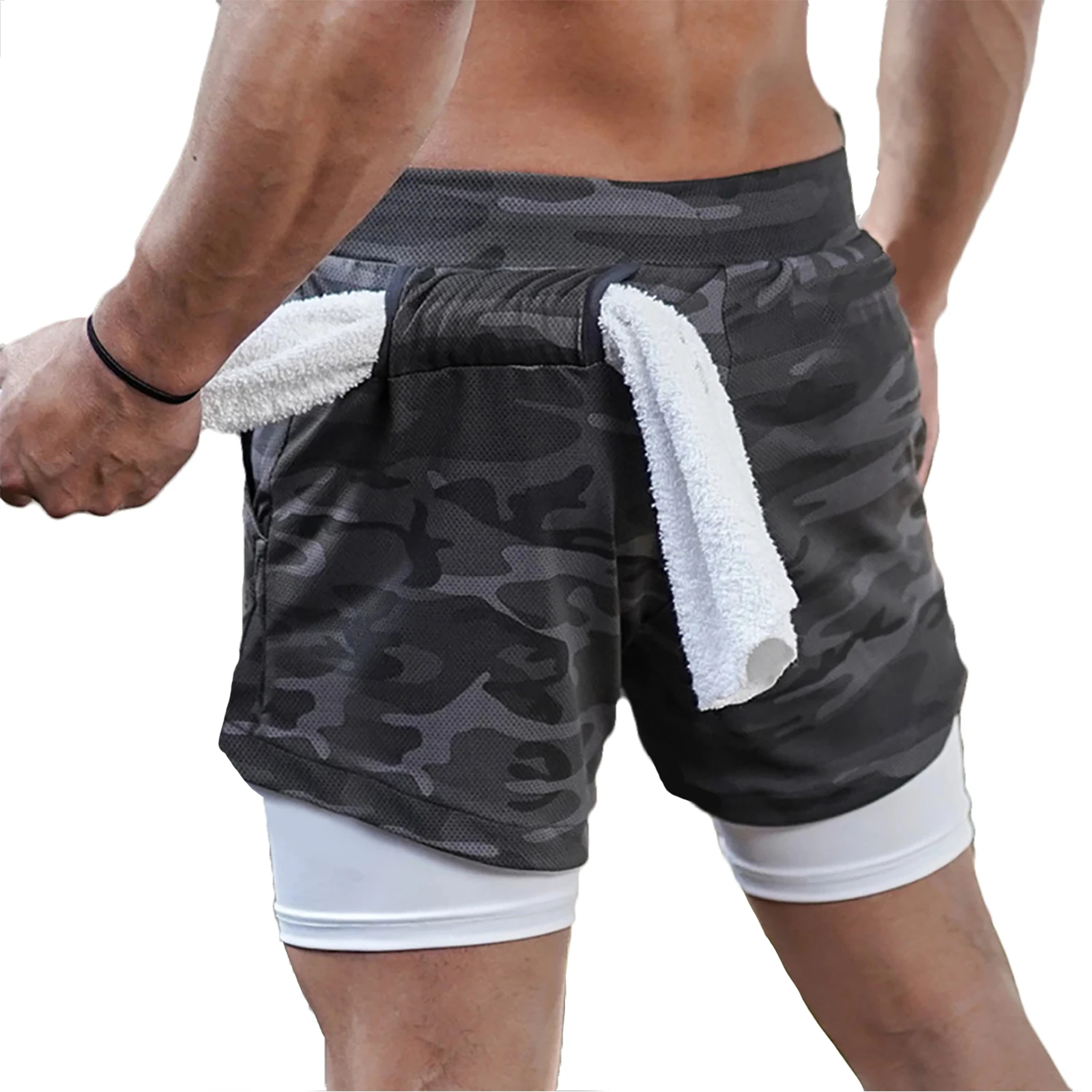 Short Masculino Esportivo 2 em 1 para Corrida - Imagem 3