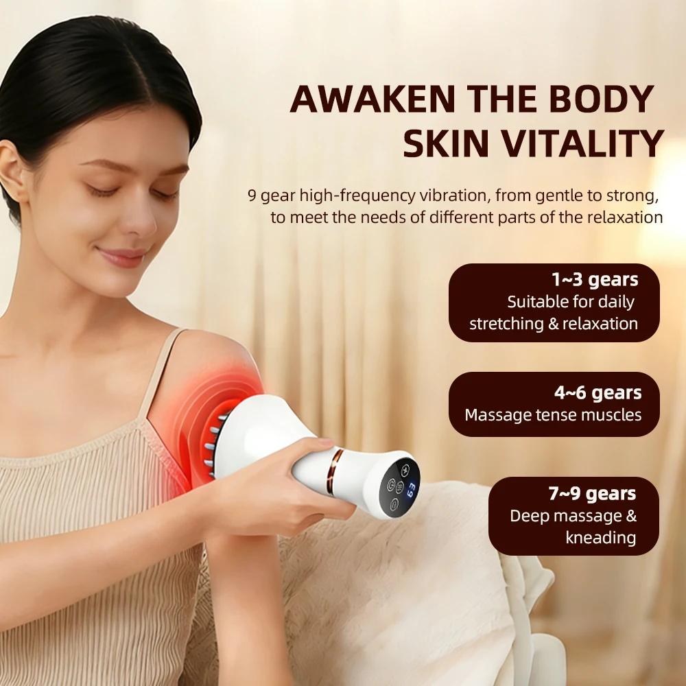 Escova Elétrica Vibratória para Meridianos Corporal Gua Sha - Imagem 3