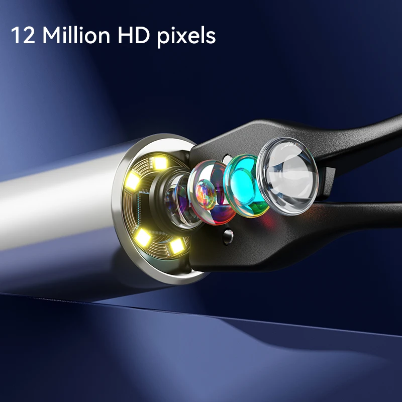 Pinça de ouvido com câmera visual 12 MP WiFi Marrom - Imagem 2