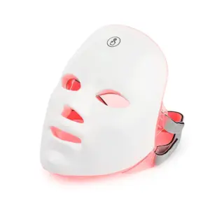 máscara facial led 7 cores recarregável