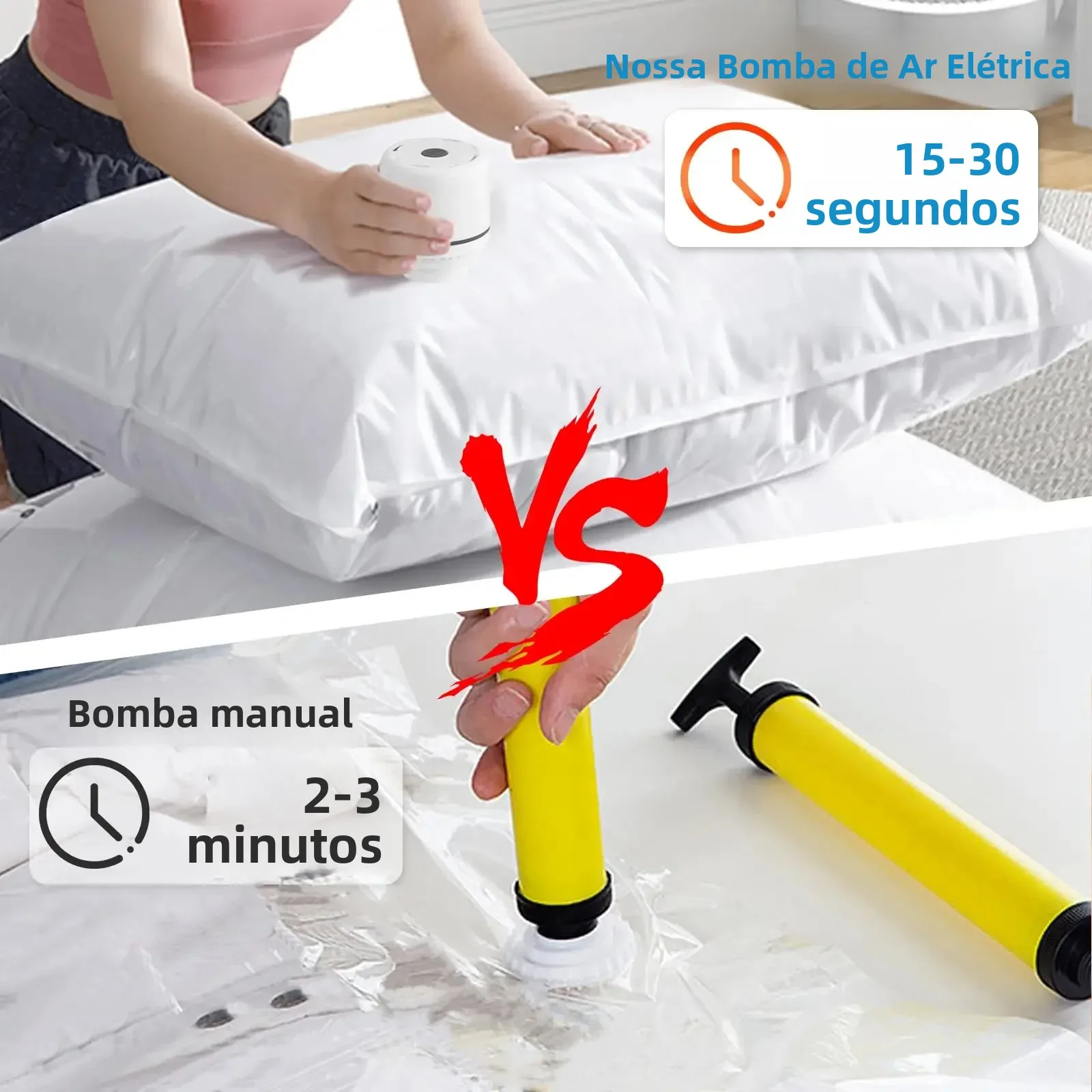 Bomba de Ar Elétrica para Sacos a Vácuo - Imagem 5