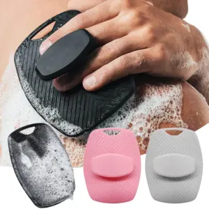 escova esfoliante de silicone para costas