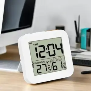 despertador digital lcd temporizador banheiro
