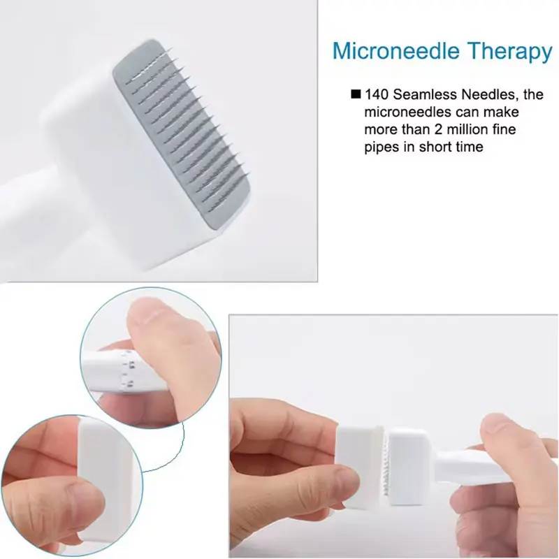 Derma Roller Ajustável 140 Agulhas Ouro - Imagem 4