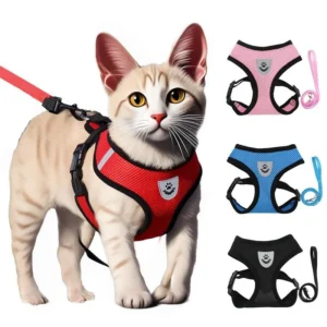 colete arnês para gatos