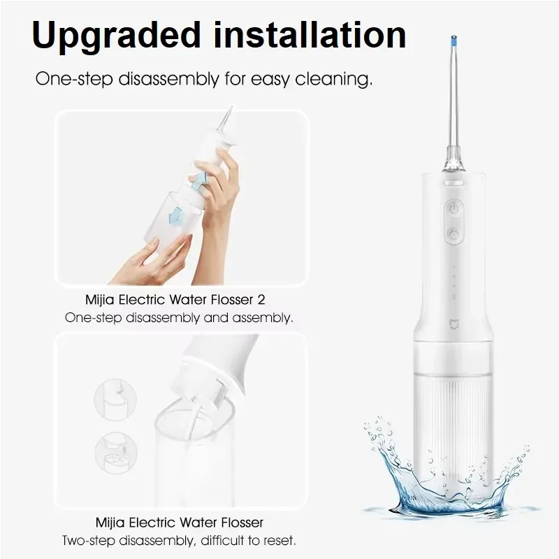Xiaomi Mijia 2 Irrigador Oral Portátil 200ml Tipo-C - Imagem 2
