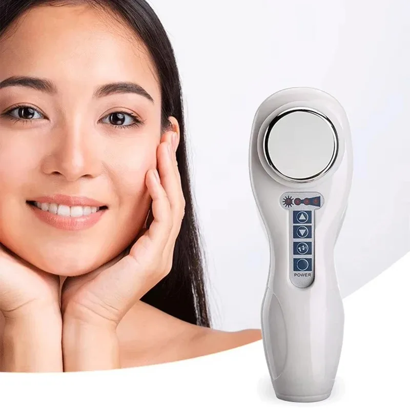 Massageador Corporal Ultrassônico Portátil Branco - Imagem 5