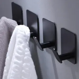 kit de ganchos de aço inoxidável adesivo