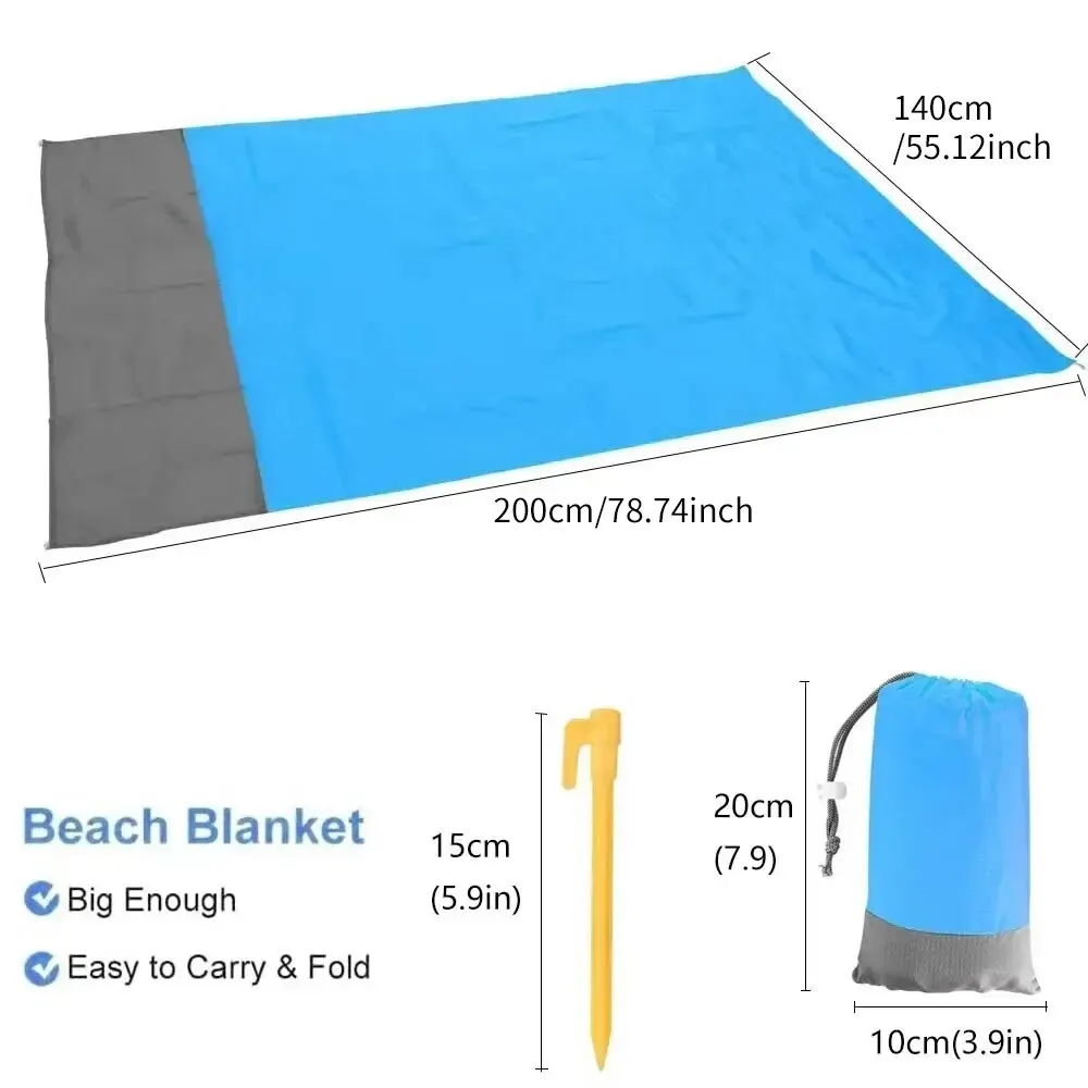 Cobertor de Praia Impermeável 200x140 cm BRANCO - Imagem 2