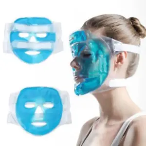 máscara facial de gel frio
