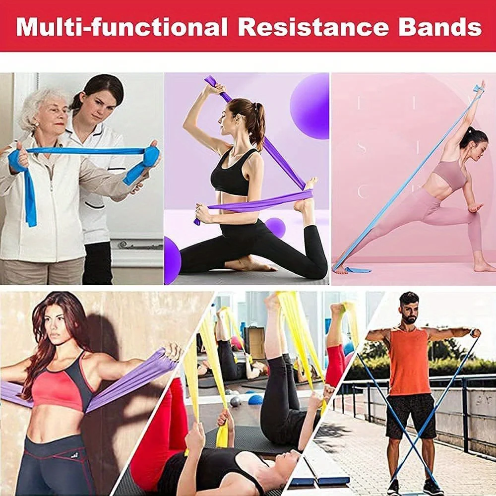 Faixas de Resistência Elásticas para Exercícios Múltiplo - Imagem 6