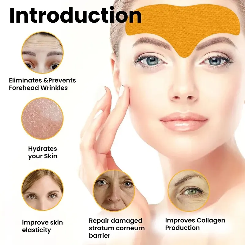 Adesivo para Linhas da Testa com Colágeno Hidrolisado 10 Peças - Imagem 3