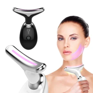 massageador facial ems terapia de luz led