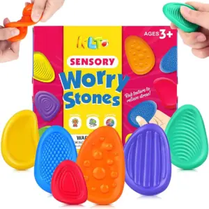 pedra de silicone fidget sensorial
