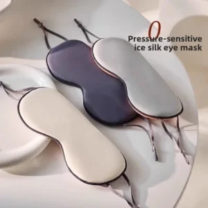 máscara de olhos de seda gelada