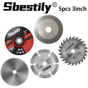 kit 5 discos de corte 75mm