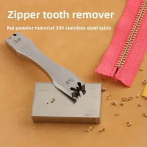 conjunto removedor de dentes com zíper