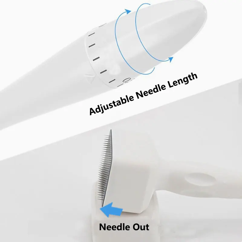 Derma Roller Ajustável 140 Agulhas Ouro - Imagem 2