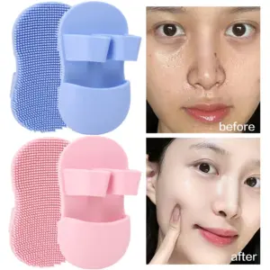escova facial de silicone luva de dedo