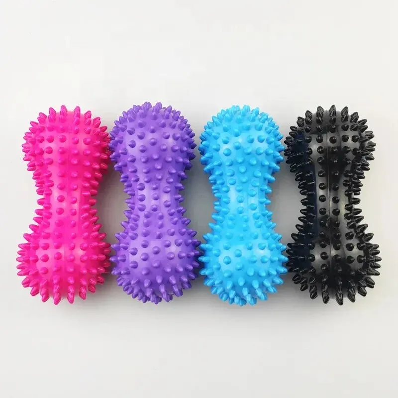 Bola de Massagem Amendoim PVC Espetado Roxo - Imagem 4
