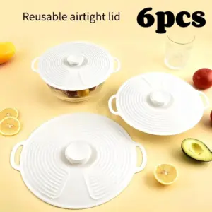 tampas de silicone com alça dupla