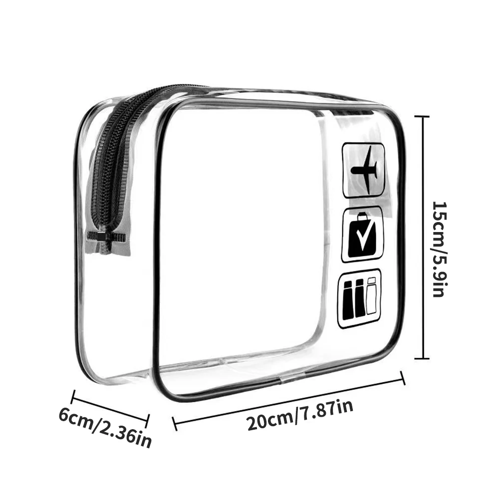 Bolsa Cosmética 3 Peças Transparente para Viagem - Imagem 6
