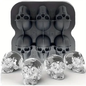 molde de gelo crânio 3d silicone