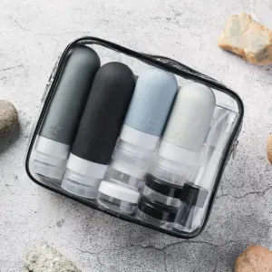 kit de viagem recipientes de silicone