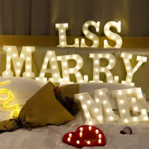 luz noturna led letra 16cm