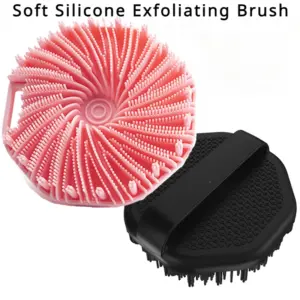 escova de silicone esfoliante corporal