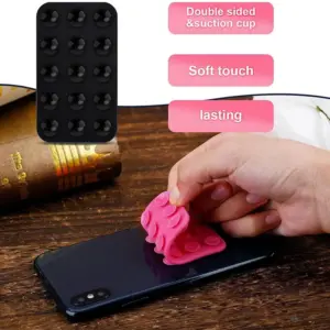 suporte celular ventosa dupla face silicone