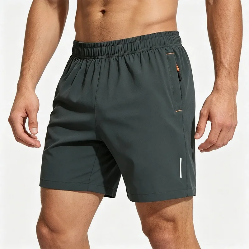 Shorts Masculino Secagem Rápida para Esportes Laranja - Imagem 4