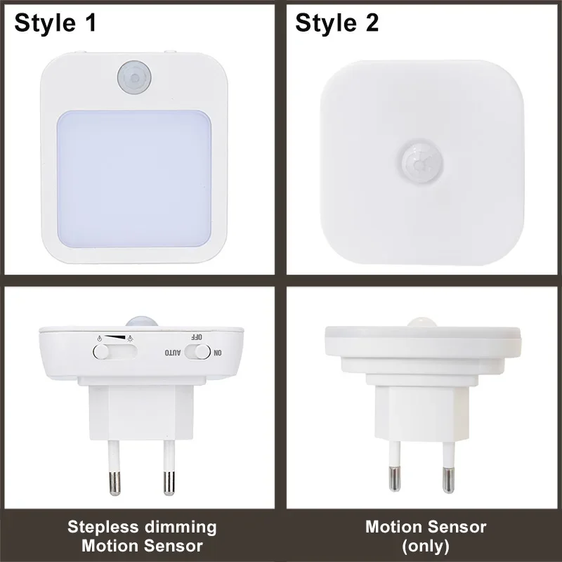 Luz Noturna LED Sensor de Movimento Plugue UE 0,5W - Imagem 6