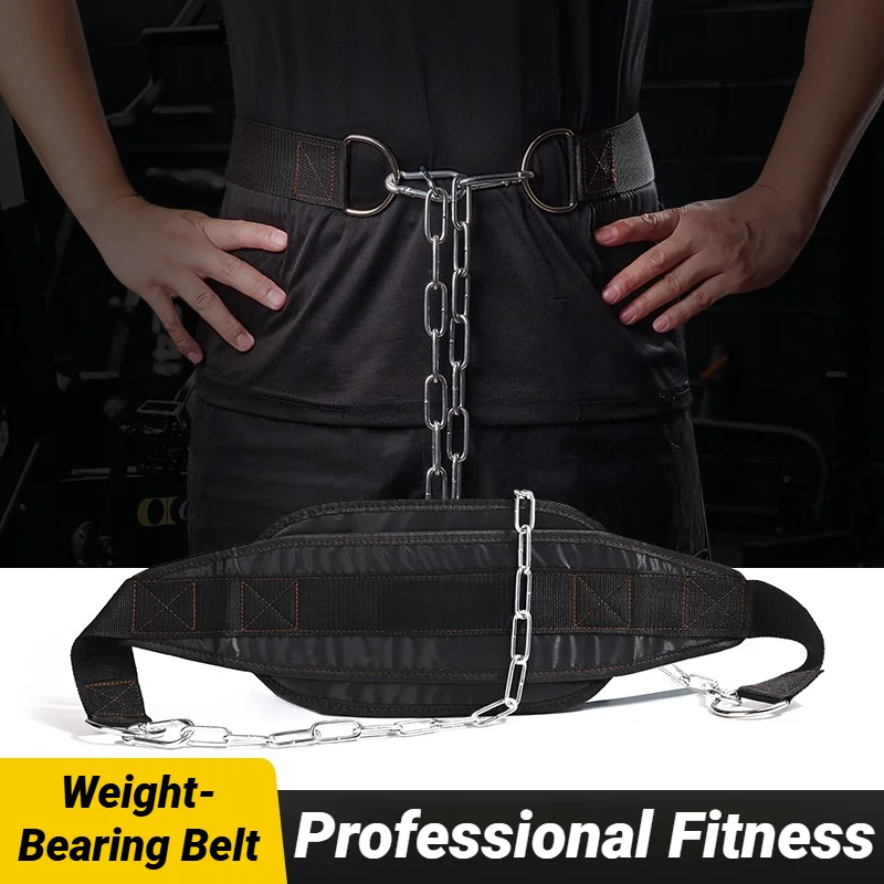 cinto de musculação com corrente