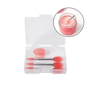 pincel silicone para lábios
