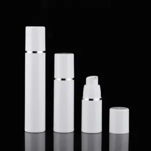 garrafa pump airless plástico branco