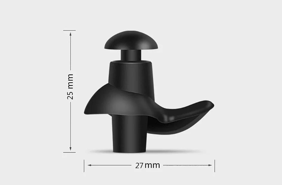 Protetor Auricular Natação Silicone Reutilizável Amarelo - Imagem 3