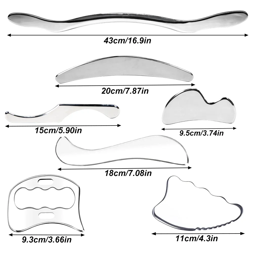 Gua Sha de Aço Inoxidável IASTM para Mobilização de Tecidos Moles - Imagem 6
