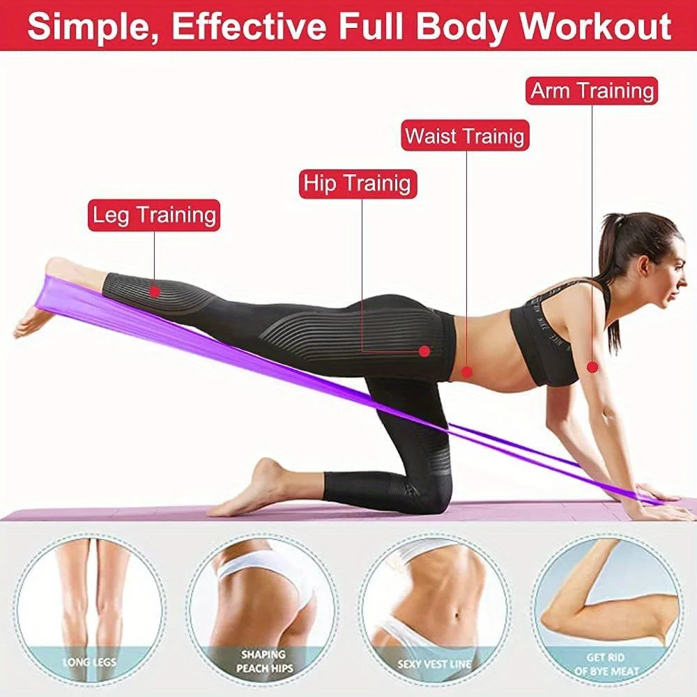 Faixas de Resistência Elásticas para Exercícios Múltiplo - Imagem 5