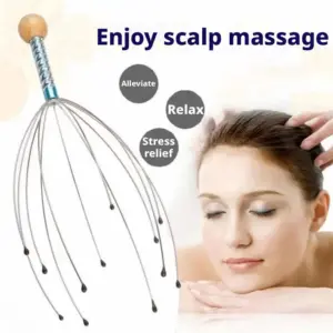 massageador de couro cabeludo polvo portátil