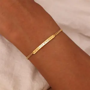 pulseira de barra personalizada