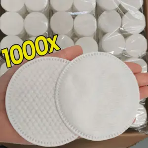 almofadas de algodão redondas descartáveis