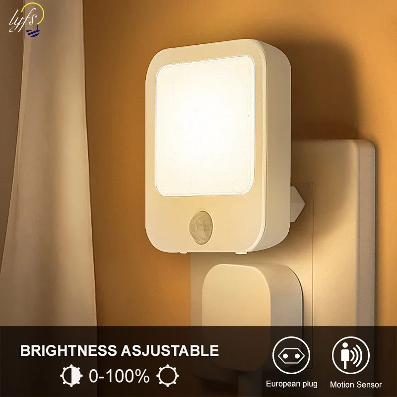 luz noturna led sensor de movimento