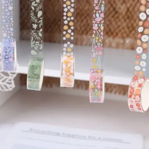 rolo adesivo kawaii transparente