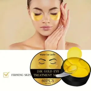 máscara de olho ouro colágeno
